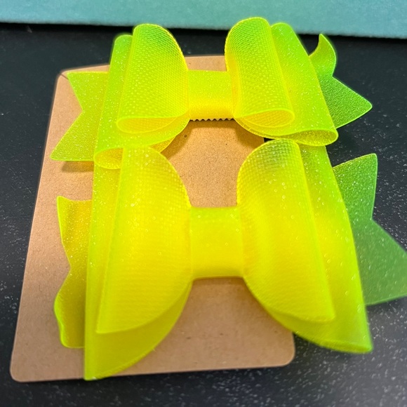 WATERPROOF JELLY GLISTENING HAIR BOW SET - Picture 9 of 9